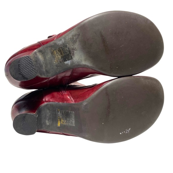 Miz Mooz Burgundy Leather Heeled Boots - Picture 9 of 17